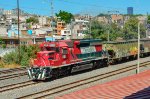 FXE SD40-2 leading a train